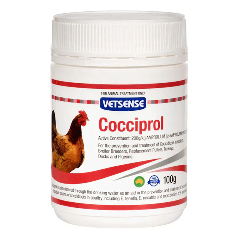 Vetsense Cocciprol Water Soluble Powder Treatment for Poultry for Bird Supplies